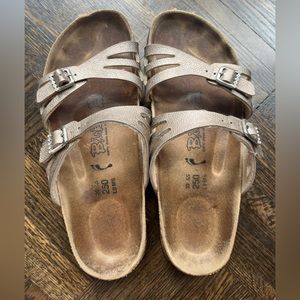 Birkenstock with gold and rhinestones size 39